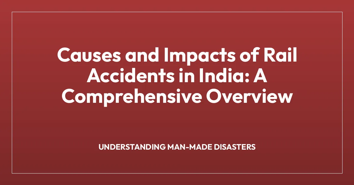 Causes and Impacts of Rail Accidents in India: A Comprehensive Overview