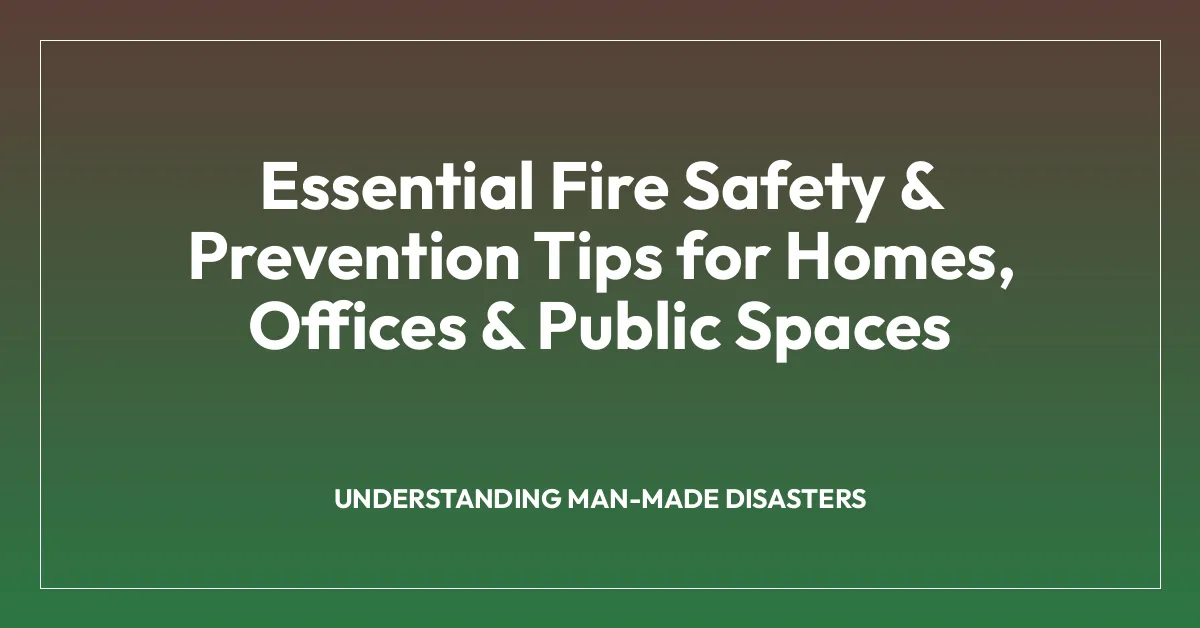 Essential Fire Safety & Prevention Tips for Homes, Offices & Public Spaces