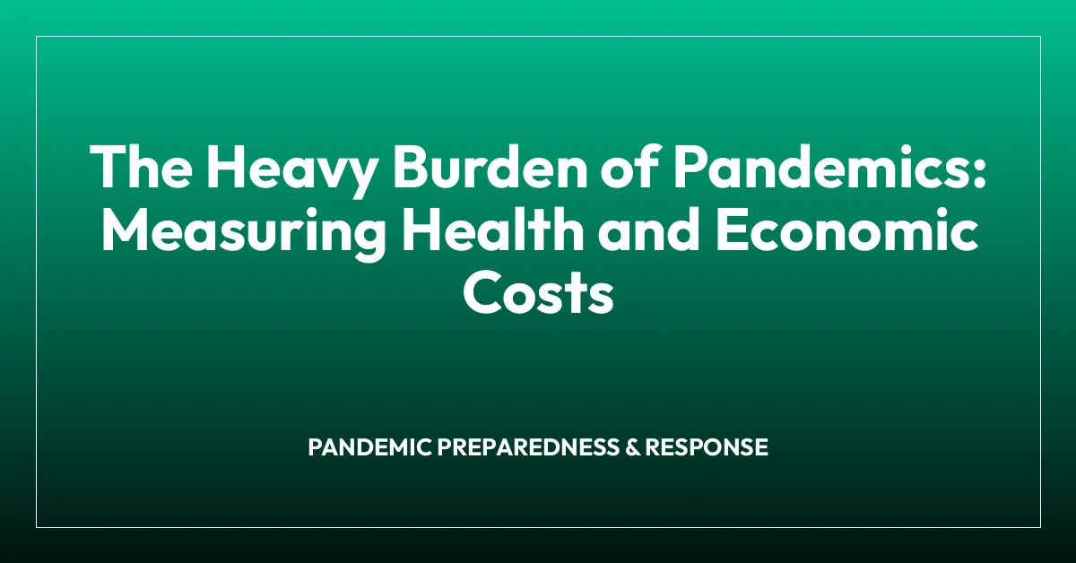 The Heavy Burden of Pandemics: Measuring Health and Economic Costs