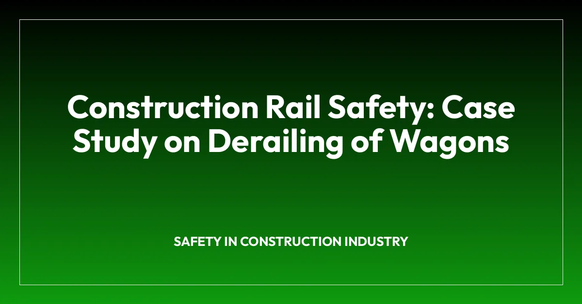 Construction Rail Safety: Case Study on Derailing of Wagons