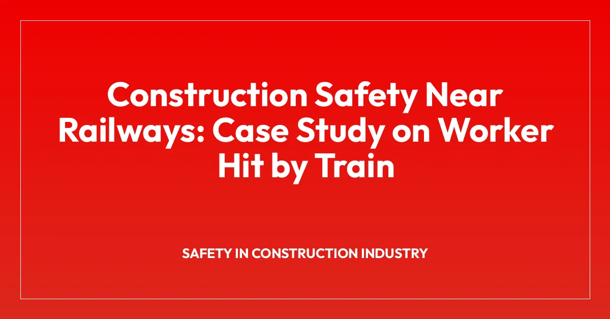 Construction Safety Near Railways: Case Study on Worker Hit by Train